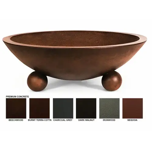 42" Terra Cotta Biltmore Concrete 360 Degree Fire And Water Bowl 42" Terra Cotta Biltmore Concrete 360 Degree Fire And Water Bowl