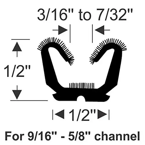 Flexible Window Glass Run Channel 96" Length For Application-1960- 1961 Valiant & Lancer AS119896 75000636