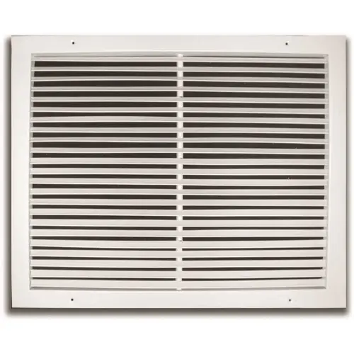16 in. x 30 in. Fixed Bar Return Air Grille, White 16 in. x 30 in. Fixed Bar Return Air Grille, White