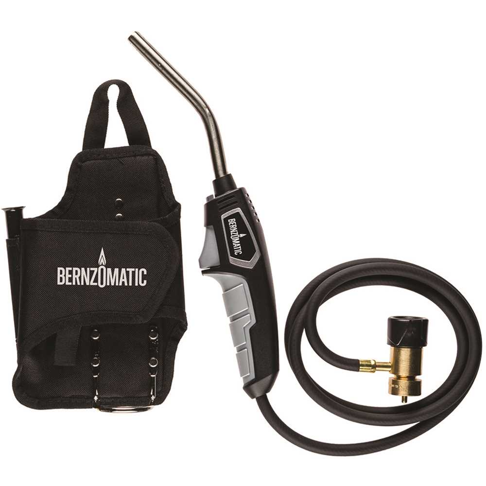 BernzOmatic 361470 Trigger-Start Hose Torch, Soldering, Heating, Propane, Map-Pro, Fat Boy Fuel Holster