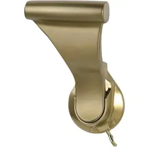 SOSS UltraLatch L24P-4 SOSS 1-3/4 in. Satin Brass Push/Pull Privacy Bed/Bath Latch with 2-3/4 in. Door Lever Backset