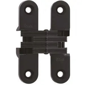 SOSS 208US19 5/8" x 2-3/4" Medium Duty Invisible Hinge for 1" Doors Black Finish