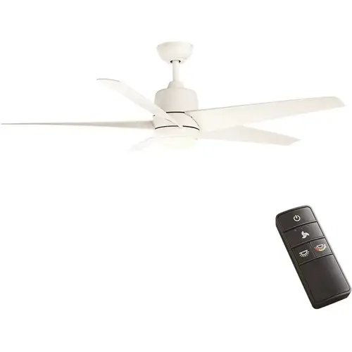 Mena 54 in. White Color Changing Integrated LED Indoor/Outdoor Matte White Ceiling Fan with Light and Remote Mena 54 in. White Color Changing Integrated LED Indoor/Outdoor Matte White Ceiling Fan with Light and Remote