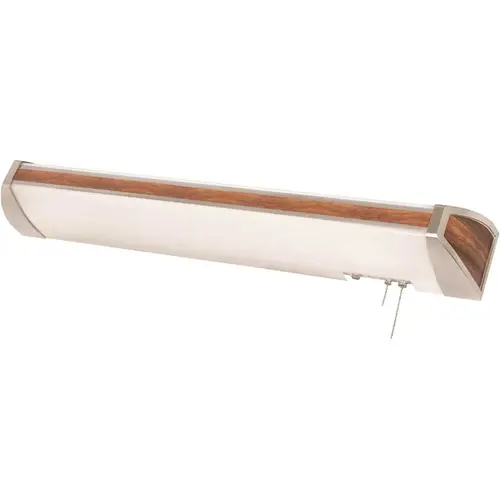 Ideal 52 in. 46-Watt 96-Watt Equivalent Integrated LED Mahogany Overbed Fixture Color/Finish Family