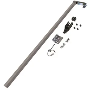 Charley-Bar 16-108-60 60 in. Aluminum Patio Door Security Bar Gray - pack of 5