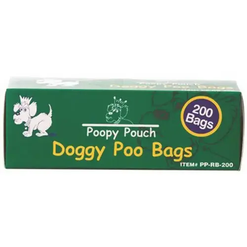 Poopy Pouch Universal Pet Waste Disposal Replacement Bags Hunter Green - pack of 2000