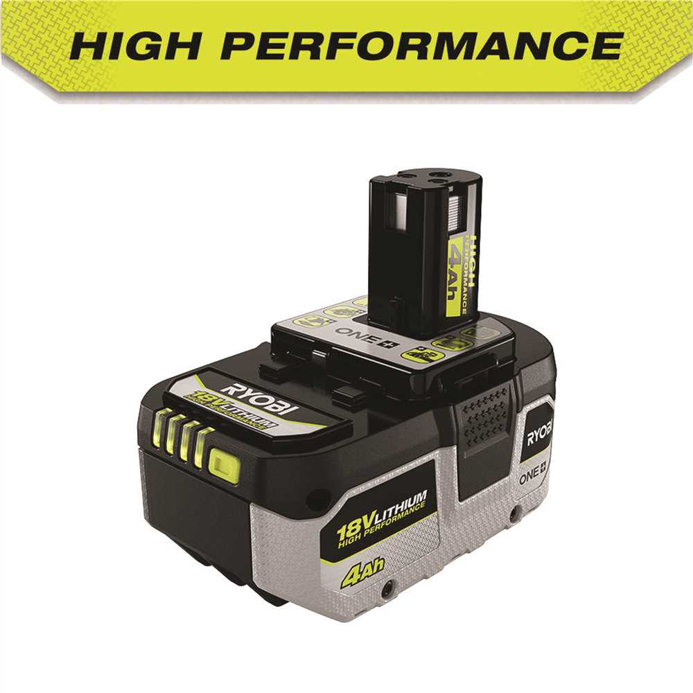 RYOBI PBP004 ONE+ 18V High Performance Lithium-Ion 4.0 Ah Battery Black