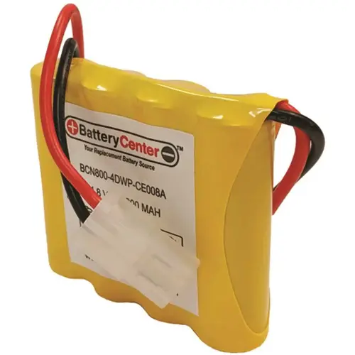 4.8-Volt 900 mAh Nickel Cadmium/NiCad Replacement Rechargeable Battery for Emergency Lighting