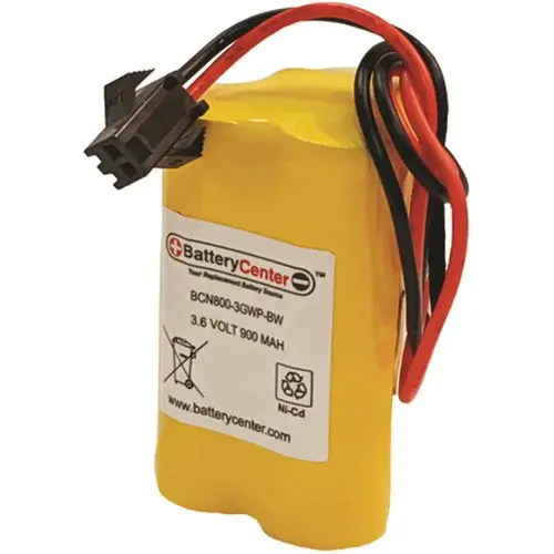 3.6-Volt 900 mAh Nickel Cadmium/NiCad Replacement Rechargeable Battery for Emergency Lighting