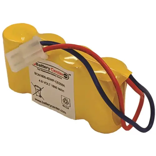4.8-Volt 1800 mAh Replacement for the Lithonia ELB-0501N or ELB0501N Nicad Emergency Lighting Battery (Rechargeable)