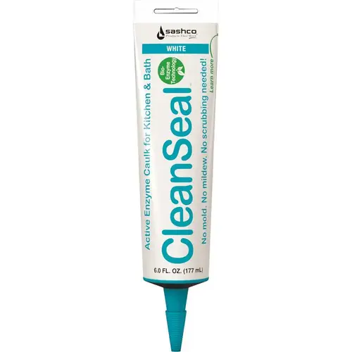 CleanSeal 6 Oz. White Active Enzyme Kitchen & Bath Caulk