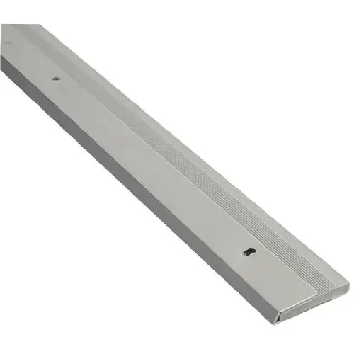 48" Single Fin Vinyl Door Sweep Clear Anodized Aluminum Finish 48" Single Fin Vinyl Door Sweep Clear Anodized Aluminum Finish