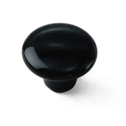1 1/2" Ceramic Knob -Black 1 1/2" Ceramic Knob -Black