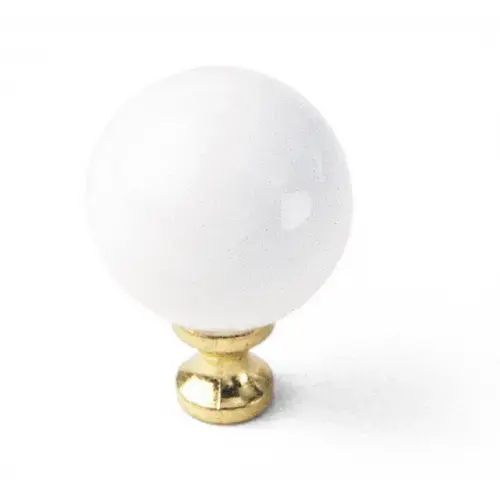 1 1/4" Ceramic Ball Knob - White 1 1/4" Ceramic Ball Knob - White