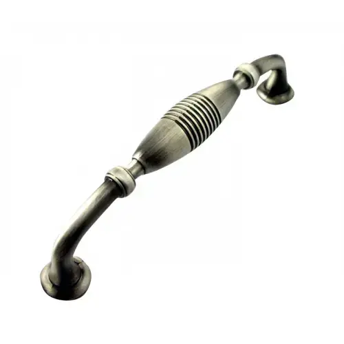 5" Striped Pull - Satin Antique Nickel 5" Striped Pull - Satin Antique Nickel