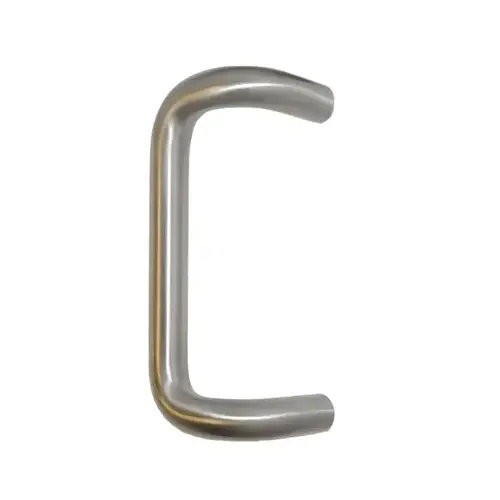 10" CTC Offset Pull, 1" Round, 3-1/2" Projection Satin Stainless Steel Finish 10" CTC Offset Pull, 1" Round, 3-1/2" Projection Satin Stainless Steel Finish