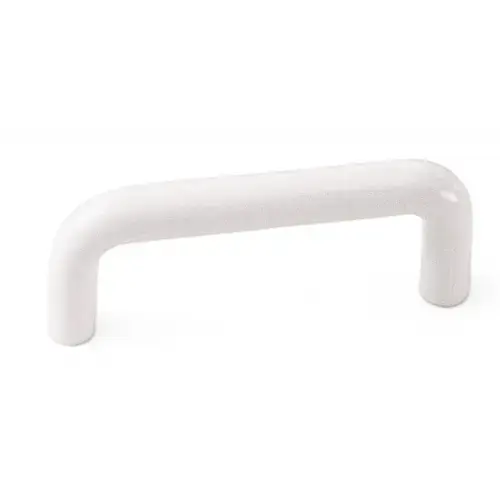 Plastics 3 In. Center-To-Center White Cabinet Drawer Pull Plastics 3 In. Center-To-Center White Cabinet Drawer Pull