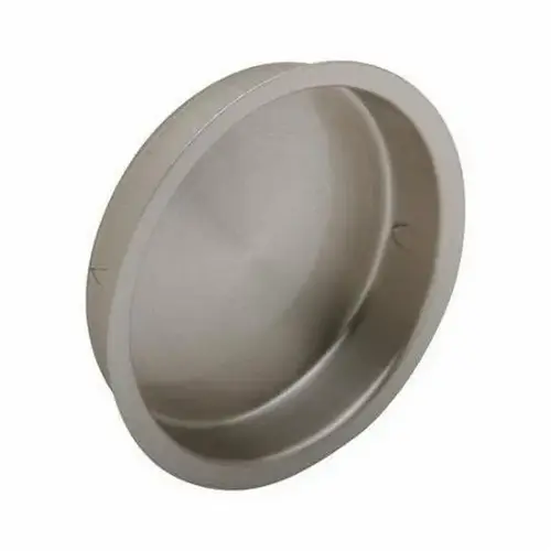 Solid Brass 2-1/8" Round Flush Pull Satin Nickel Finish