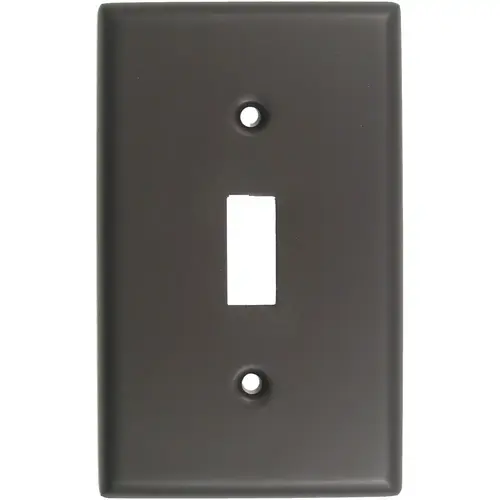 Single Toggle Switch Plate Oil Rubbed Bronze Finish