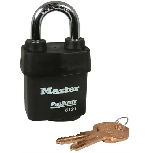 #6121 2-1/8 in. Padlock, Keyed Alike with Keyway 10G227 Black #6121 2-1/8 in. Padlock, Keyed Alike with Keyway 10G227 Black