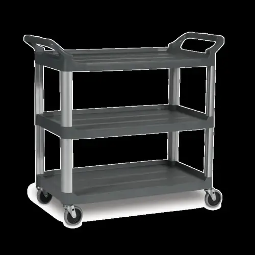 Standard Utility Cart: Plastic, Gray