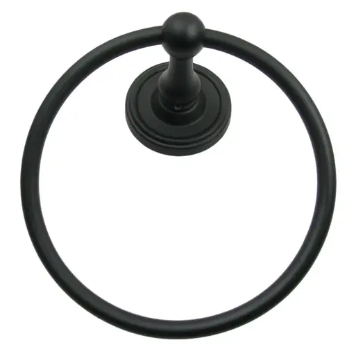 Midtowne Towel Ring Black Finish