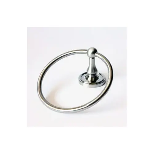 Midtowne Towel Ring Satin Nickel Finish