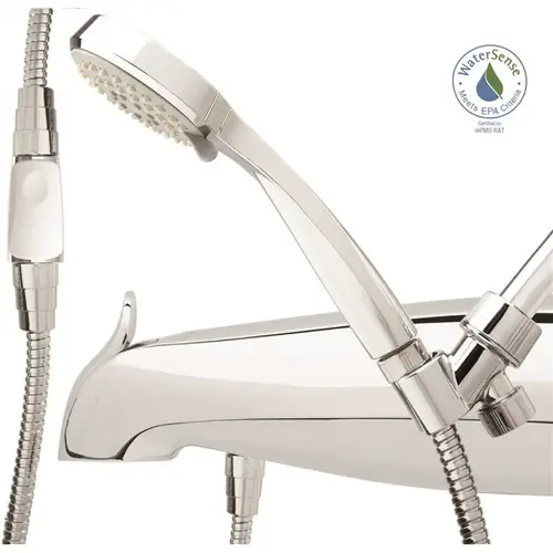 3-Spray Patterns with 1.5 GPM 3.25 in. Wall Mount Handheld Shower Head in Chrome - pack of 12