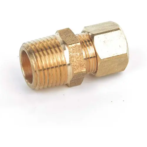 Everbilt 3/8 in. Comp x 1/2 in. MIP LF Brass - pack of 10 Everbilt 3/8 in. Comp x 1/2 in. MIP LF Brass - pack of 10