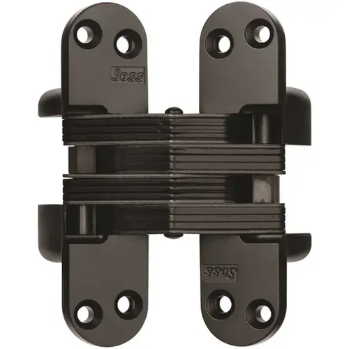1-1/8 in. x 4-5/8 in. Black E-Coat Invisible Hinge