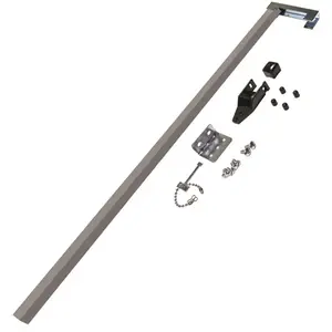 Charley-Bar 16-108 48 in. Aluminum Patio Door Security Bar Gray - pack of 6