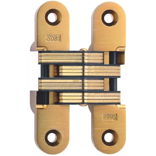 216 Heavy-Duty Invisible 180  Opening Hinge, Satin Brass