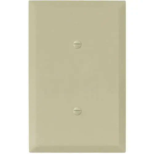 Ivory Textured 1-Gang Blank Jumbo Metal Wall Plate - pack of 20 Ivory Textured 1-Gang Blank Jumbo Metal Wall Plate - pack of 20