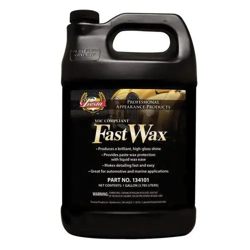 Car Wax, 1 gal, Liquid, Blue, Wax