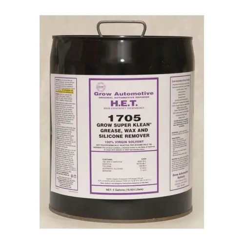 Grease Wax and Silicone Remover, 5 gal, 1 VOC