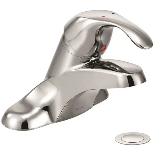 M-Bition 4 in. Centerset 2-Handle Vandal-Resistant Bathroom Faucet with 3/8 in. Connections in Polished Chrome M-Bition 4 in. Centerset 2-Handle Vandal-Resistant Bathroom Faucet with 3/8 in. Connections in Polished Chrome