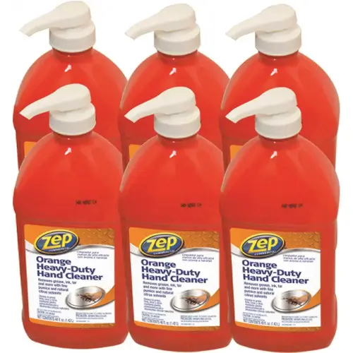 48 oz. Orange Industrial Hand Cleaner - pack of 6 48 oz. Orange Industrial Hand Cleaner - pack of 6
