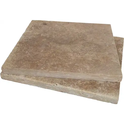 16 in. x 16 in. x 1.18 in. Riviera Tumbled Travertine Paver Tile (1.78 sq. ft.) 16 in. x 16 in. x 1.18 in. Riviera Tumbled Travertine Paver Tile (1.78 sq. ft.)