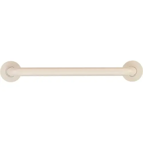 18 in. Contractor Antimicrobial Vinyl Coated Grab Bar in White