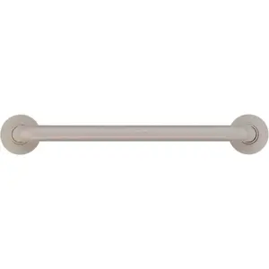 Ponte Giulio USA G25JAS01D2 12 in. Contractor Antimicrobial Vinyl Coated Grab Bar in Light Gray