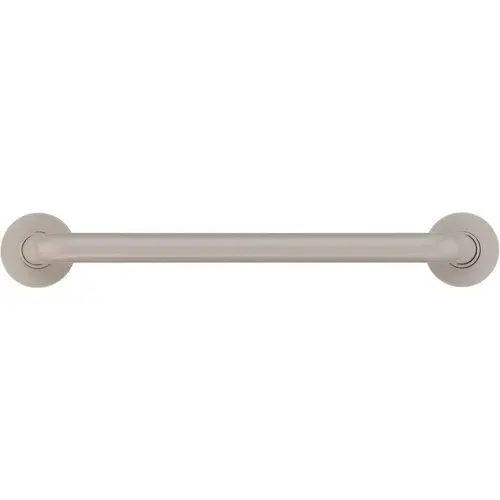12 in. Contractor Antimicrobial Vinyl Coated Grab Bar in Light Gray