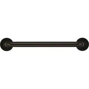 Ponte Giulio USA G25JAS07D1 36 in. Contractor Antimicrobial Vinyl Coated Grab Bar in Black