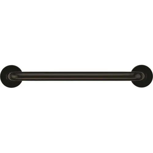 30 in. Contractor Antimicrobial Vinyl Coated Grab Bar in Black