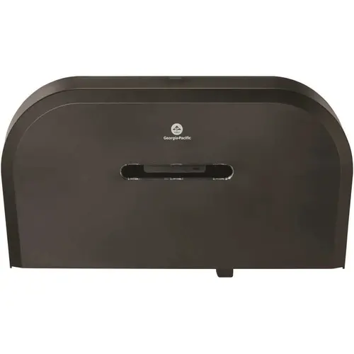 Black Side-By-Side Jumbo Jr. High Capacity Toilet Paper Dispenser