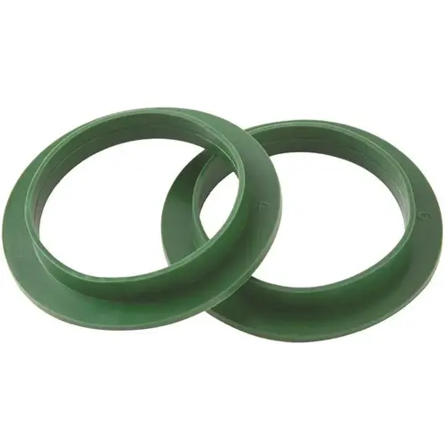1-1/2 in. Sink Drain Pipe Flanged Rubber Washer - Pair Green 1-1/2 in. Sink Drain Pipe Flanged Rubber Washer - Pair Green