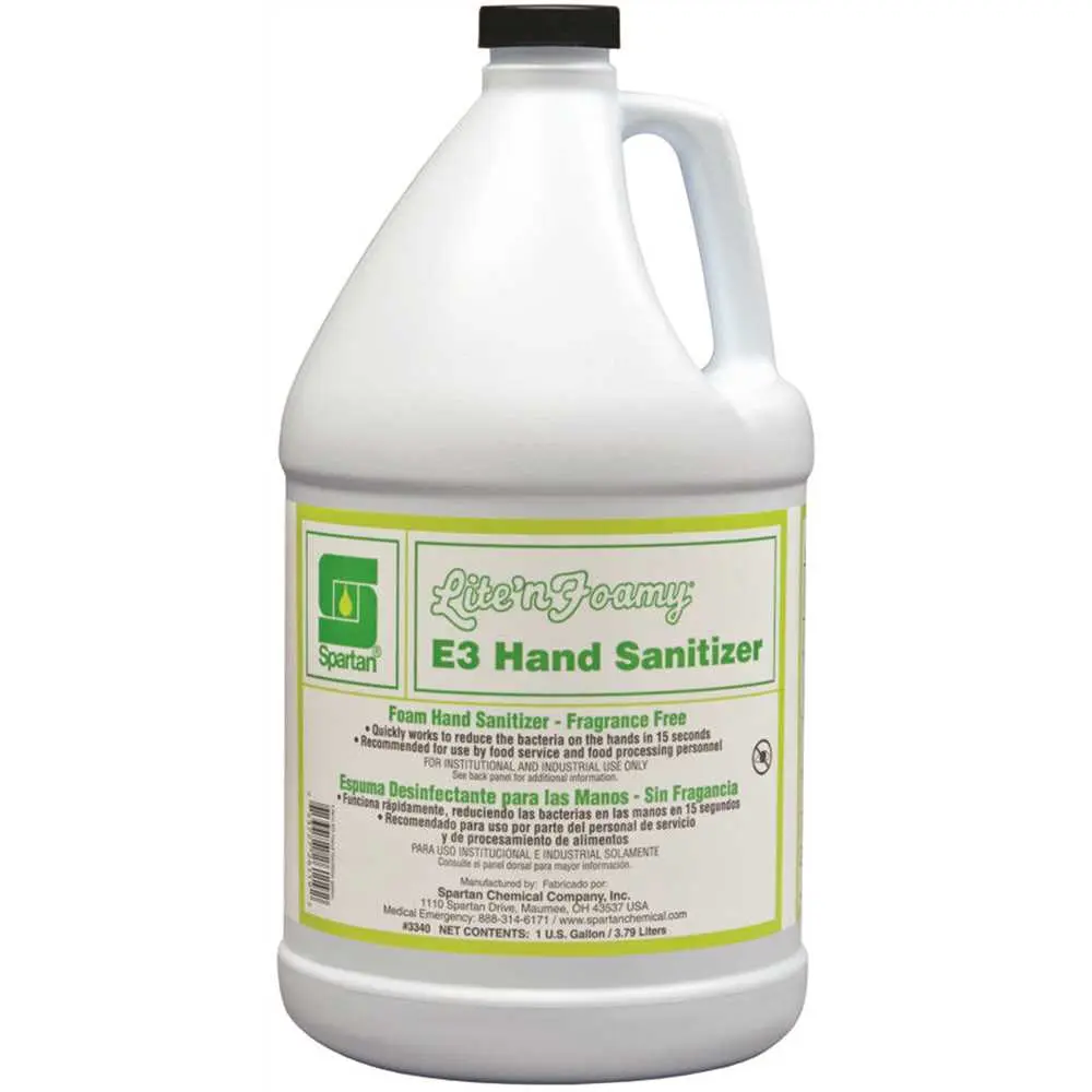 Spartan Liten Foamy E3 1 Gallon Hand Sanitizer Clear - pack of 4 334004 Spartan Liten Foamy E3 1 Gallon Hand Sanitizer Clear - pack of 4 334004