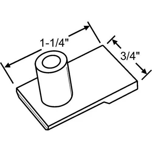 Single Post Detent Clip