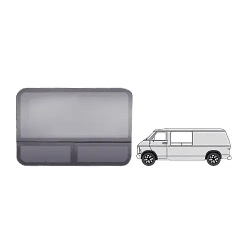 T-Vent "All Glass Look" Window - Driver Side Forward 1978 to 2003 Dodge Van 42-3/4" x 29-1/4" T-Vent "All Glass Look" Window - Driver Side Forward 1978 to 2003 Dodge Van 42-3/4" x 29-1/4"