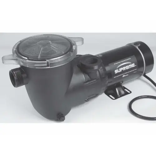 Supreme 48 Frame Horizontal Ag Pool Pump With 3' Twist-lock Cord 2hp 115v Supreme 48 Frame Horizontal Ag Pool Pump With 3' Twist-lock Cord 2hp 115v