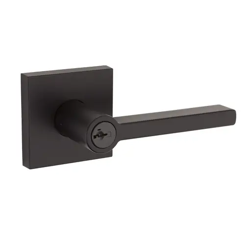 Halifax Square Entry Door Lock SmartKey with 6AL Latch and RCS Strike Iron Black Finish Halifax Square Entry Door Lock SmartKey with 6AL Latch and RCS Strike Iron Black Finish